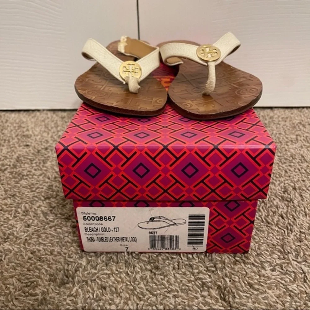 DAMAGED Tory Burch Thora Thong Sandals